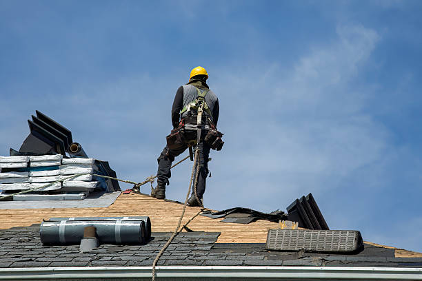 Professional Gutter Installation technician working in Point Marion, PA